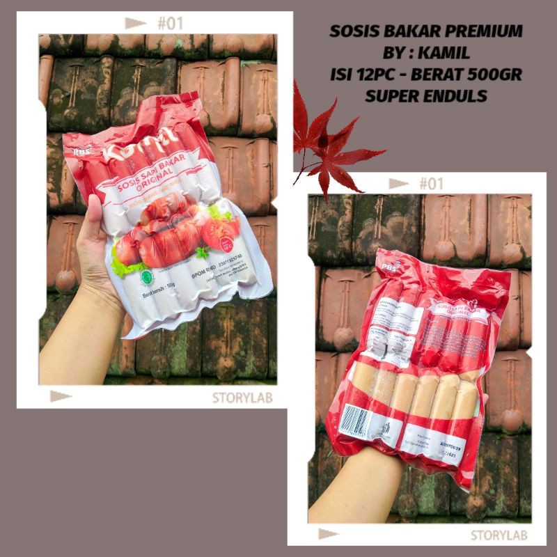 

(WAJIB ATC BUBBLE/KARDUS) SOSIS BAKAR KAMIL PREMIUM