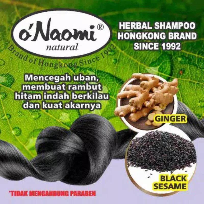 O'NAOMI NATURAL HERBAL SHAMPO ANTI KETOMBE / ANTI RONTOK / MENCEGAH UBAN