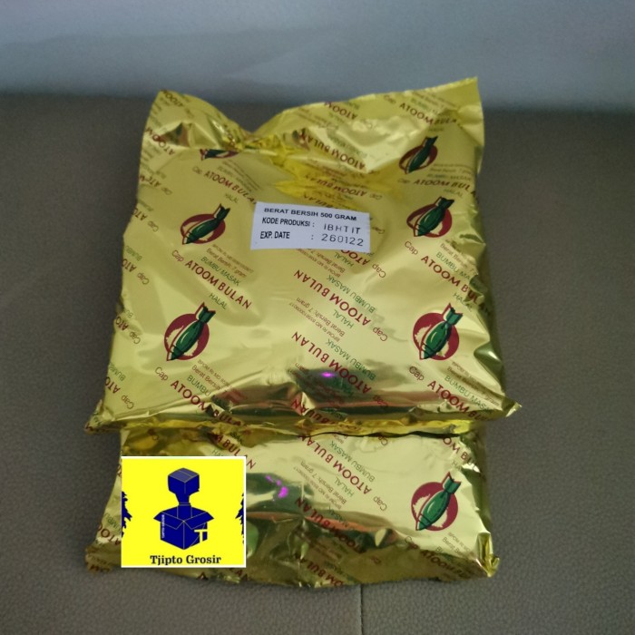 

Ready- 1 Pak @500Gr Bumbu Masak Cap Atoom Bulan