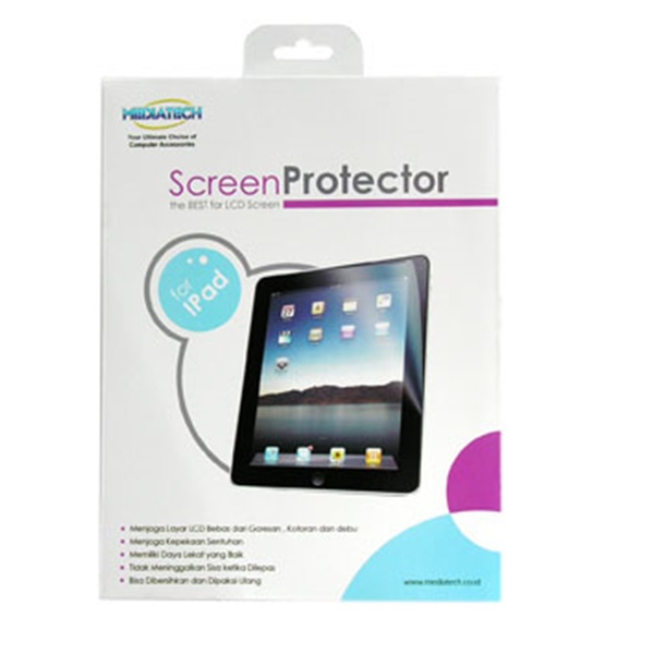 Mediatech Screen Protector for Apple iPad 1 (Lapisan Pelindung Layar) Berkualitas - 61022