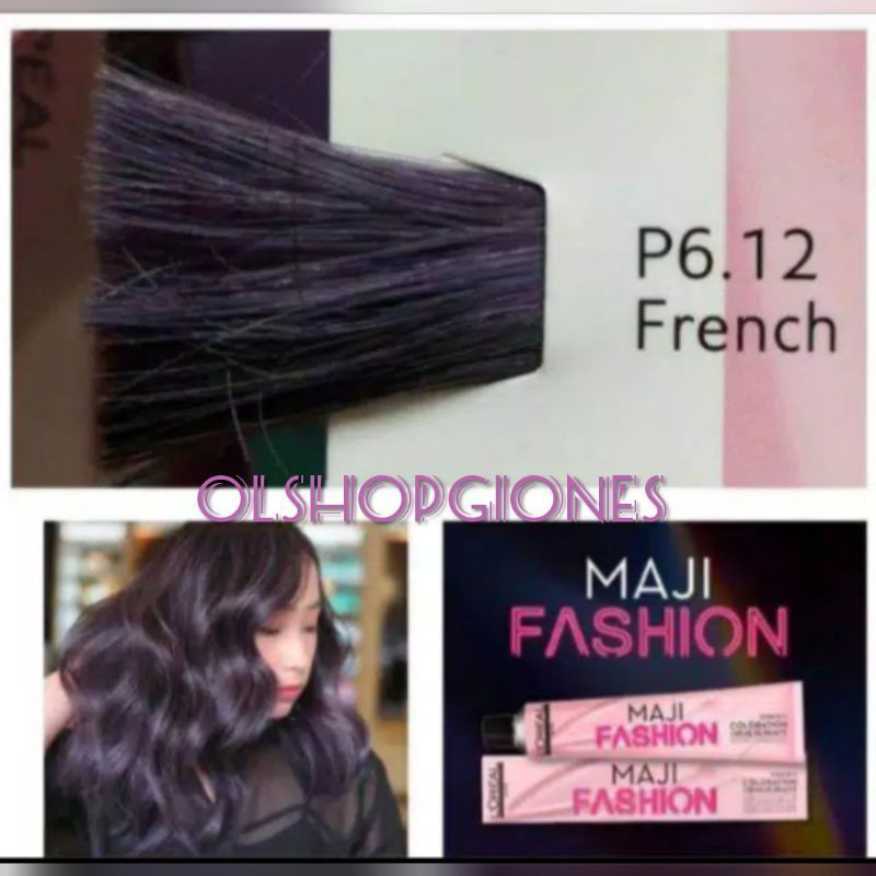 Loreal MajiFashion P8.12 / P6.12 frenc Lavender cat rambut L'OREAL maji fasion majirel