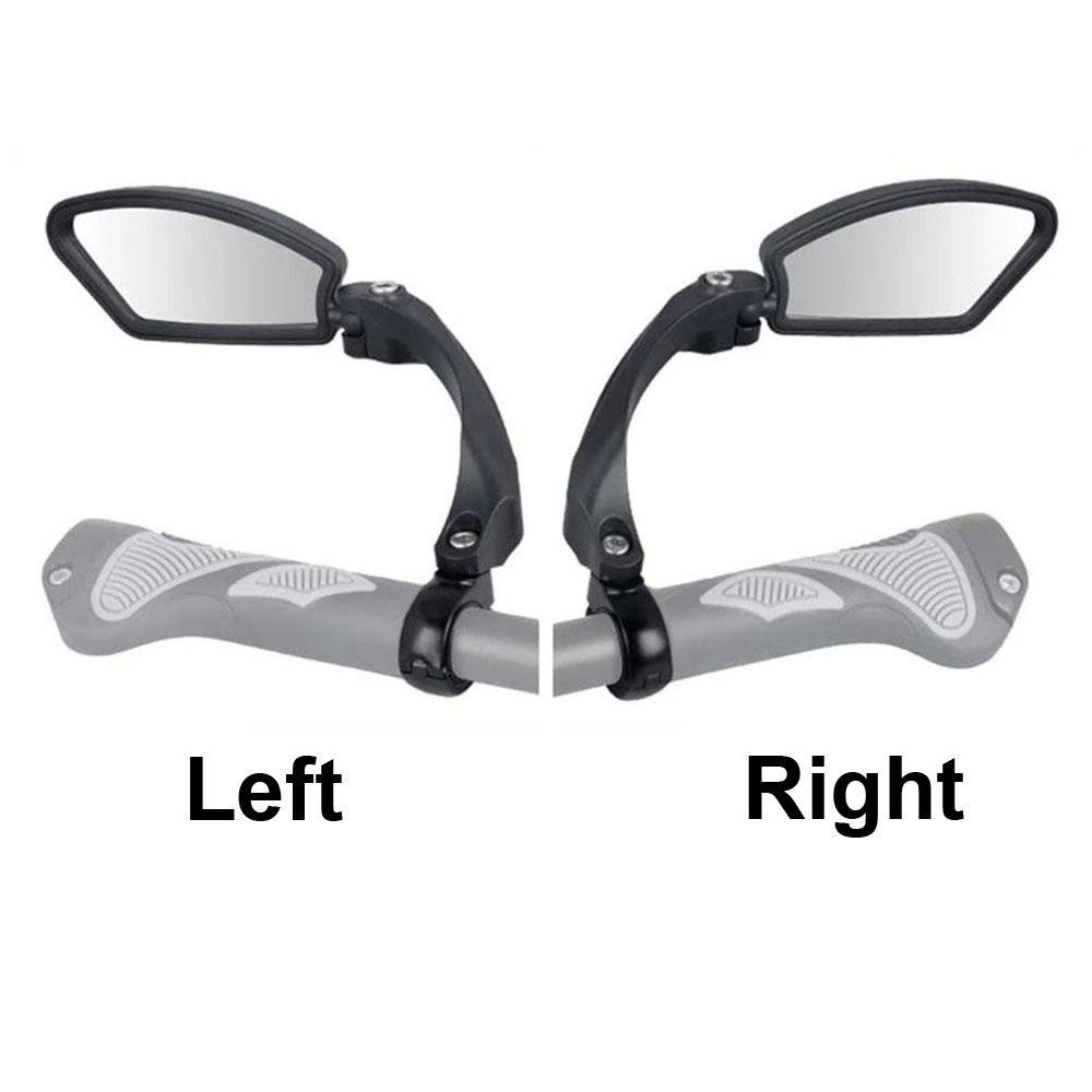 Populer E Cermin Sepeda Adjustable Back Sight Reflector Bike Jangkauan Luas Stang Sepeda