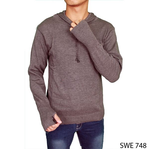 Mens Sweater Vest Style Rajut Abu – SWE 748