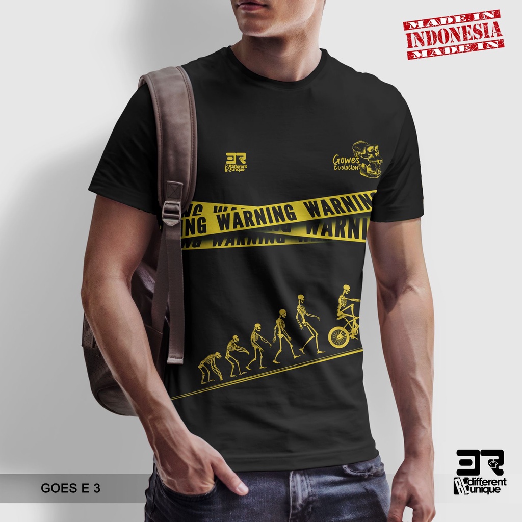 [ COD ] KAOS PRINTING GAMBAR SEPEDA GOES E 3- BAJU DISTRO ORIGINAL MOTIF HOBI HOBBY OLAHRAGA OLAH RA