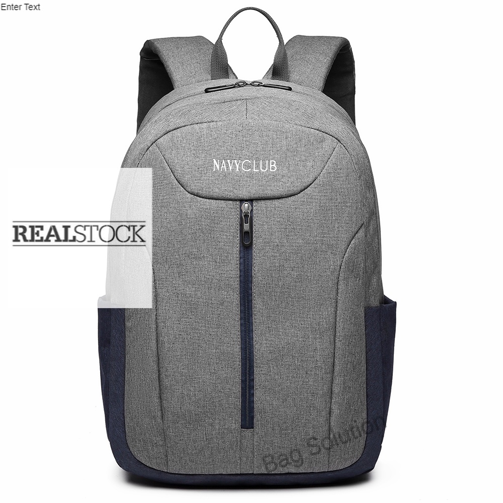 ORI Navy Club Tas Ransel Laptop Up To 15 Inch - Backpack Daypack - Tas Pria Tas Wanita HFHA