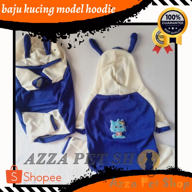 Baju Kucing / Baju kucing Model hoodie lucu / baju kucing katun