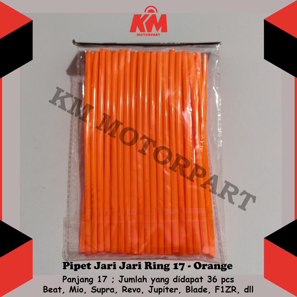 Pipet Jari Ring 17 Motor dan Sepeda Sedotan isi 36 pcs untuk Beat Mio Nex Scoopy Vario Xride dll