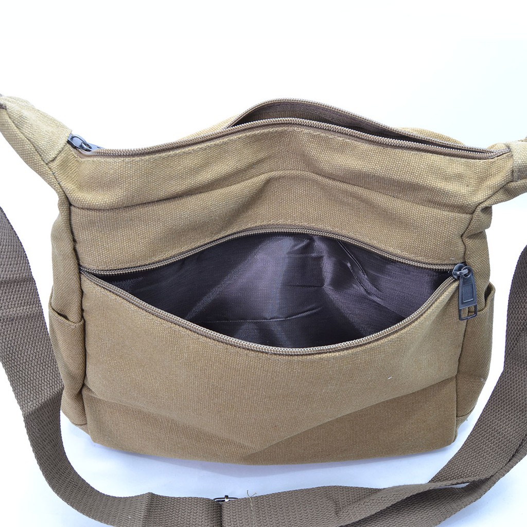 Big Size Tas Bahu Selempang Kanvas Pria Canvas Sling Bag 05 // 03