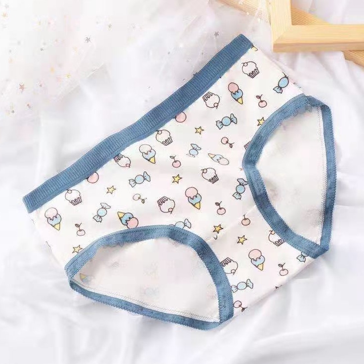 HOHO_HWANG (C-115) CD imut fashion Undies Celana Dalam Wanita Corak high quality katun import-C-115 full dessert