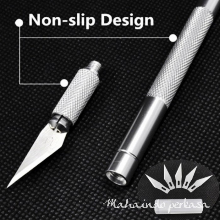 

Nikmati Craft Pen Cutter Knife / 1Set Hobby Knife / Art Knife / Plus 5 Refill Murah