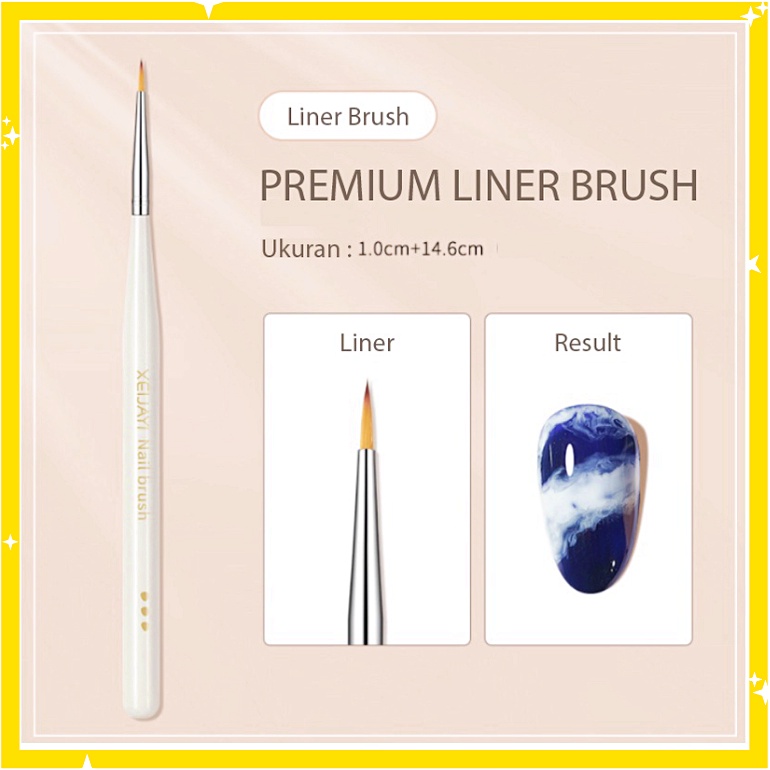 Kuas Kuku Premium Liner Nail Brush Garis Nailart Nail Art KU021