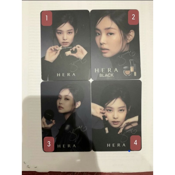 JENNIE BLACKPINK HERA SINGAPORE PC Photocard RARE LIMITED EDITION