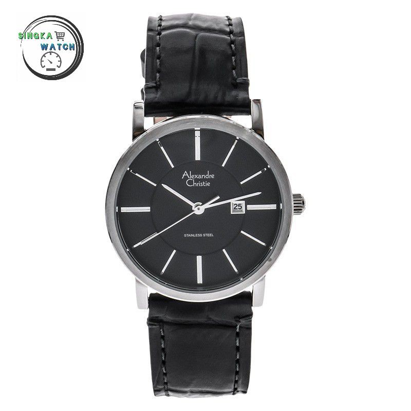 JAM TANGAN CEWEK ALEXANDRE CHRISTIE AC ORIGINAL SERI 8344LD HITAM