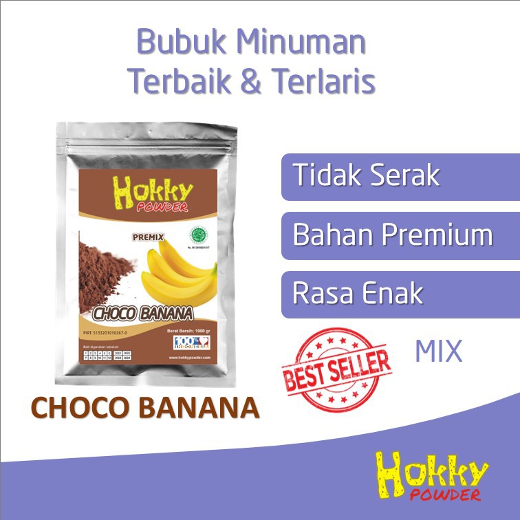 

Bubuk Minuman Bubble Powder Drink rasa Cokelat / CHOCO BANANA Original Hokky Powder 1kg