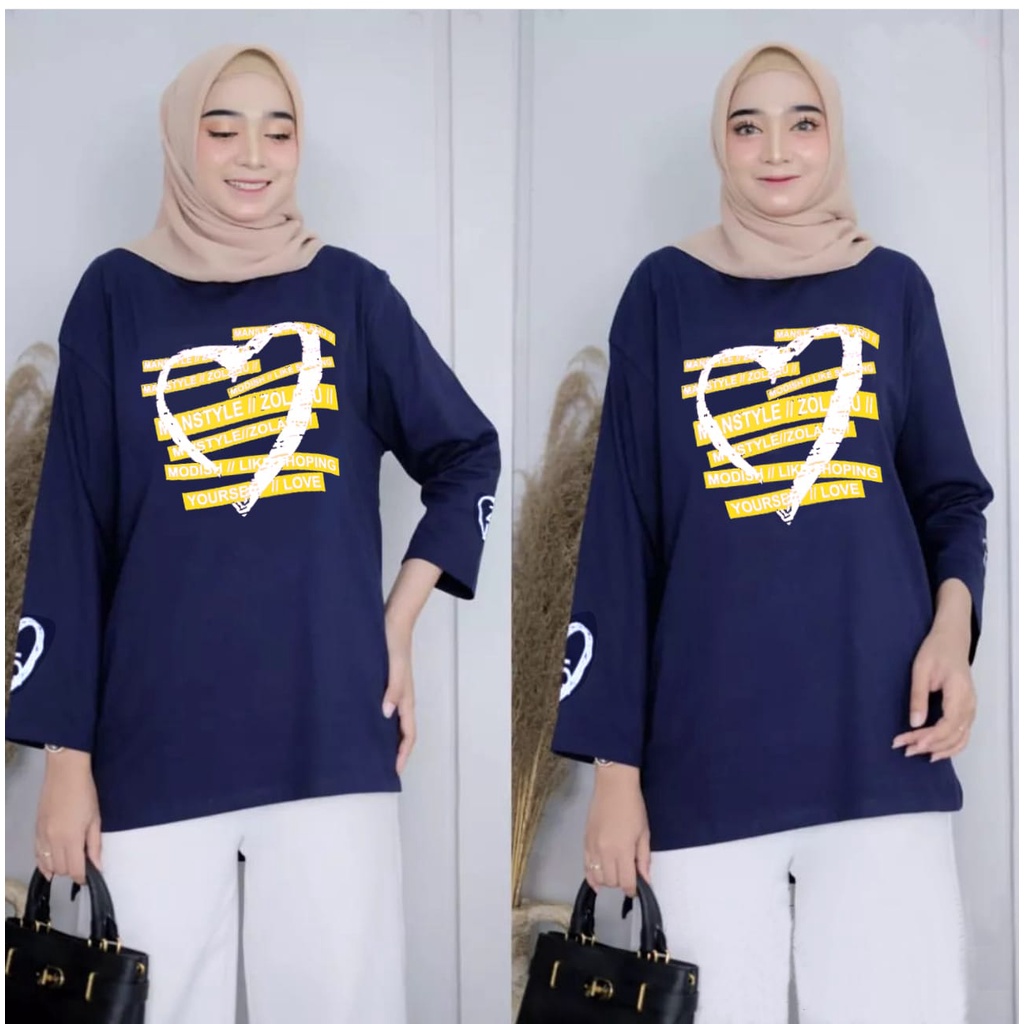 GR ATASAN BASIC OVERSIZE ATASAN ZOLLAQU JUMBO BABYTERRY PREMIUM LD 115 ATASAN LOVE SR312