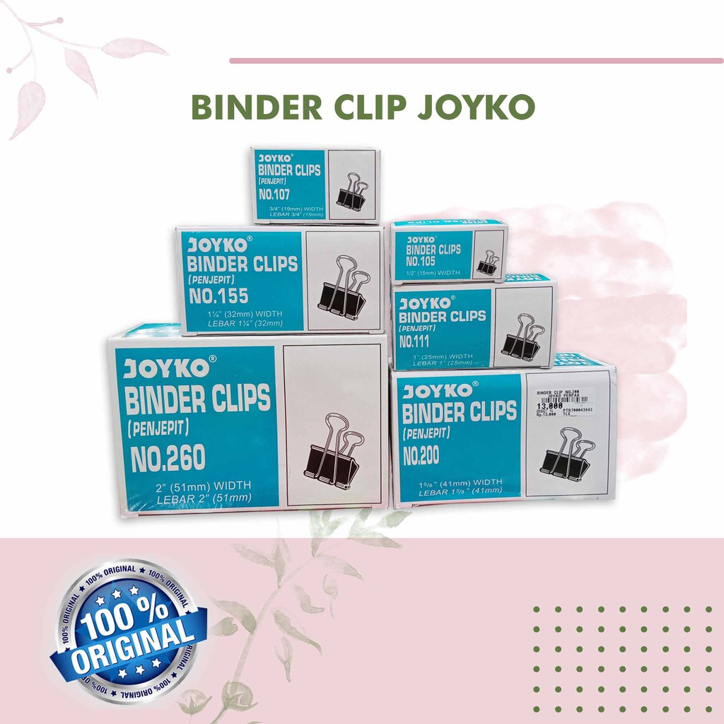 

BINDER CLIP JOYKO PERPAK