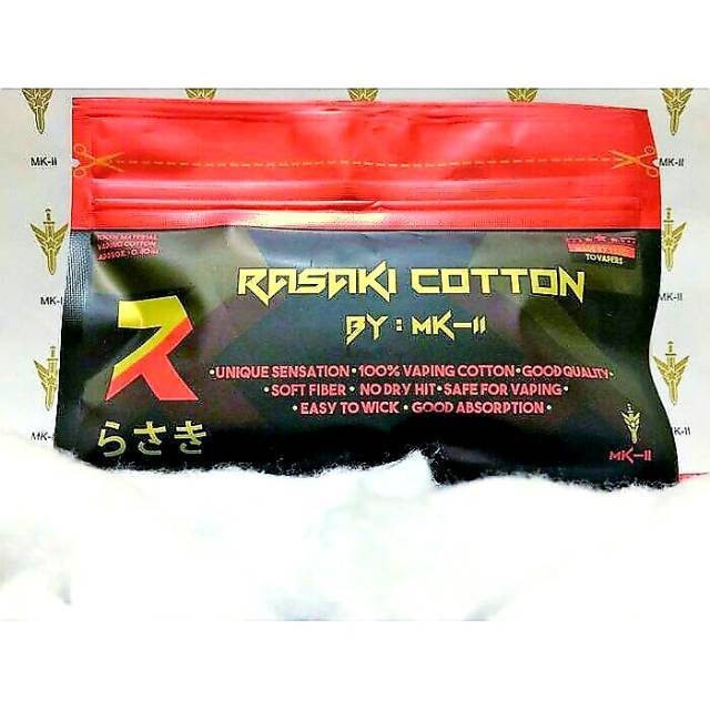 RASAKI COTTON / KAPAS RASAKI MK2 PREMIUM COTTON ORI 100% UANG KEMBALI