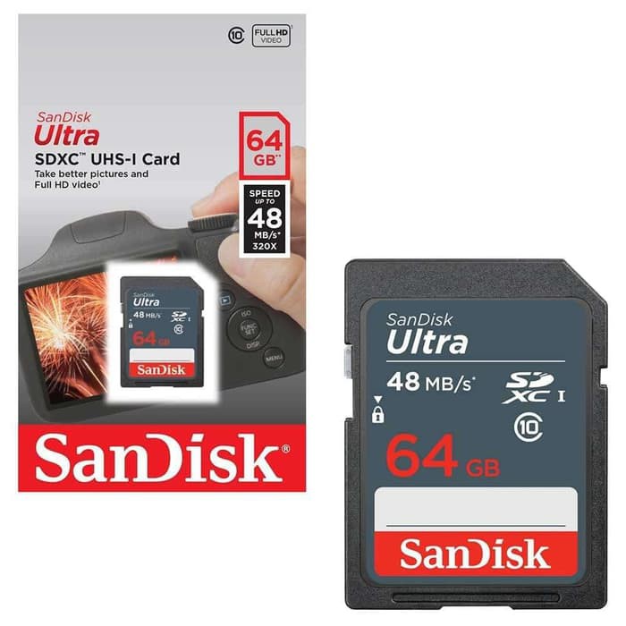 SanDisk Ultra SDXC UHS-I Class 10 64GB/48MB/s / Memori Sandisk 64gb