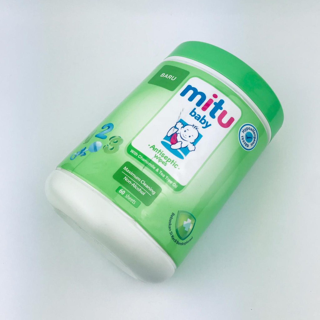 MITU * TISSUE ANTISEPTIC * WIPES * 60 SHEET