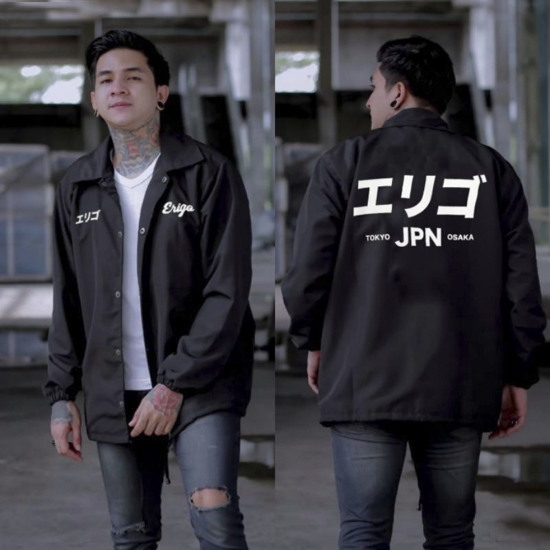 Artmos - Jaket Prira Erigo Distro Ikc Bolak Balik hd007 Jaket Parasut Pria Terbaru Anti Air Jaket Na