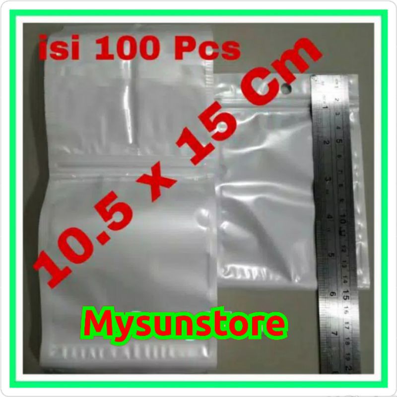 Plastik Ziplock 10.5x15Cm Plastik Klip Plastik Kemasan 10.5x15 Cm isi100 Pcs Mysunstore