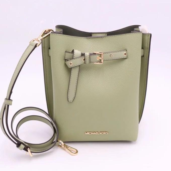 (BISA COD) Tas Wanita Mk emilia small bucket light sage m GRATIS ONGKIR Kode 1069