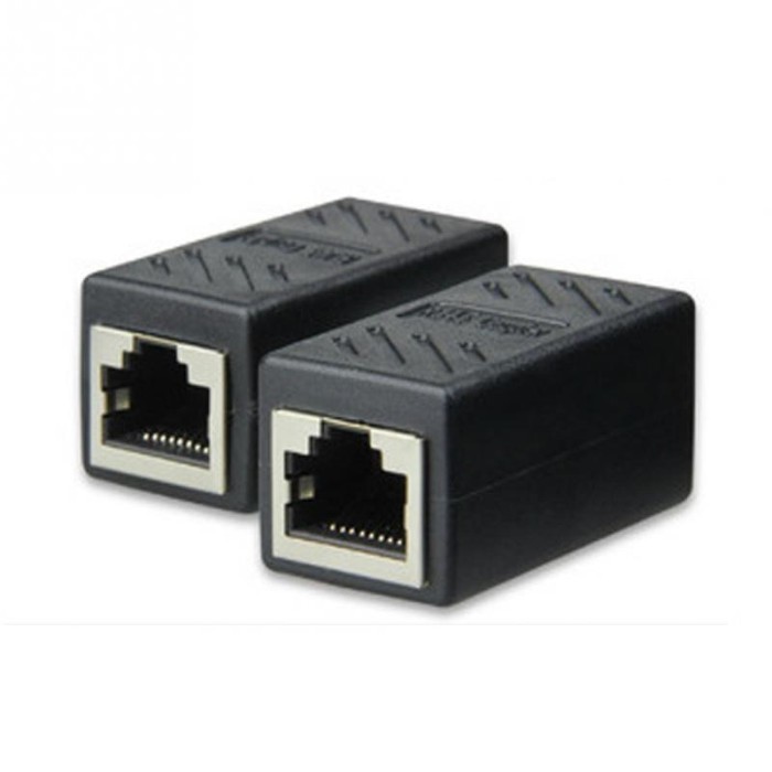 RJ45 Female to Female CAT6 Network LAN Extension Adapter Connector