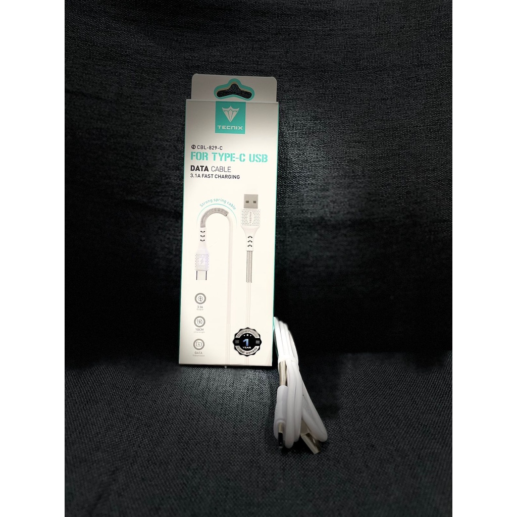 KABEL CHARGER / DATA TECNIX CBL-829 L LIGHTNING 3.1A TECNIX CBL-829 C TIPE C 3.1A TECNIX CBL-829 M M