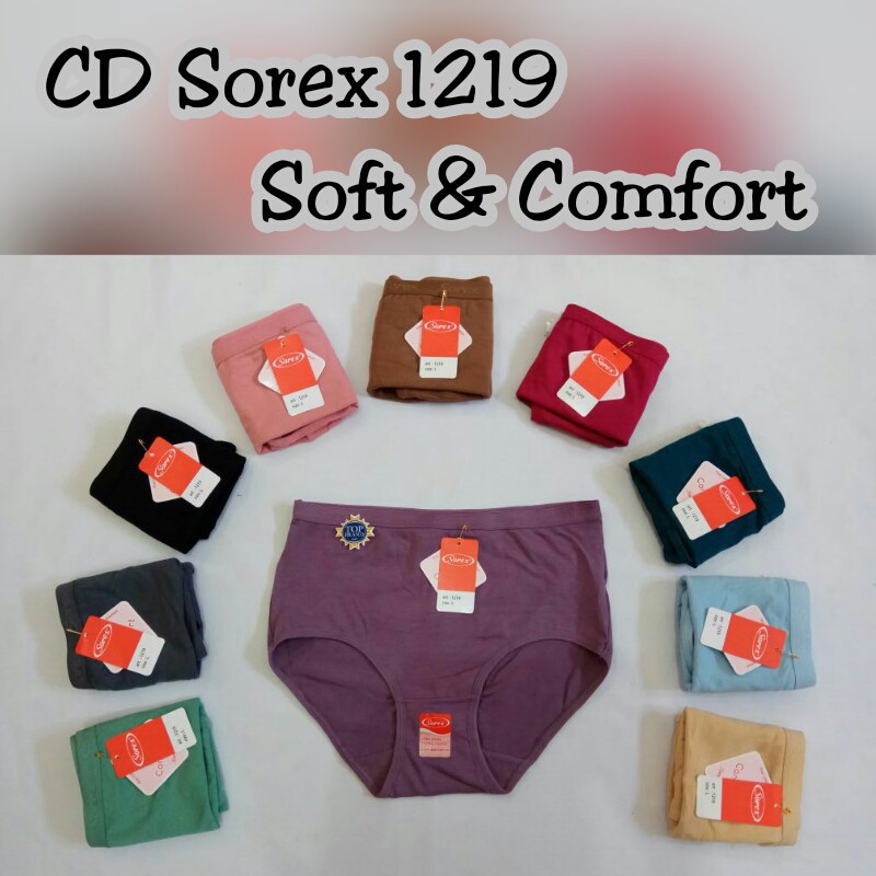 CELANA DALAM POLOS  Sorex 1219  CD Wanita size L EL QL EQL Shape Up All Day nyaman