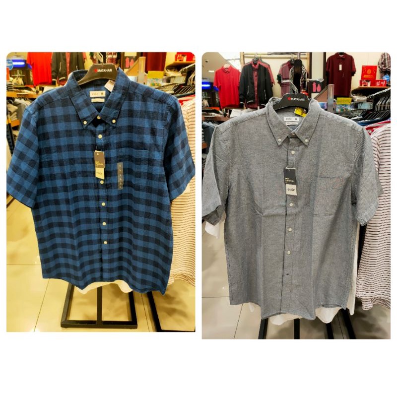 kemeja pria merk cole,barang original matahari dept.store