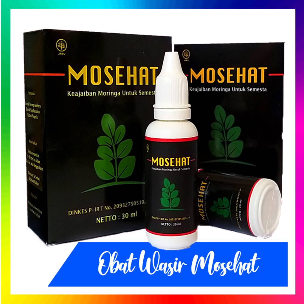 [ASLI] Mosehat Jamu Tetes Wasir / Ambeien / Asam urat Original Herbal Alami