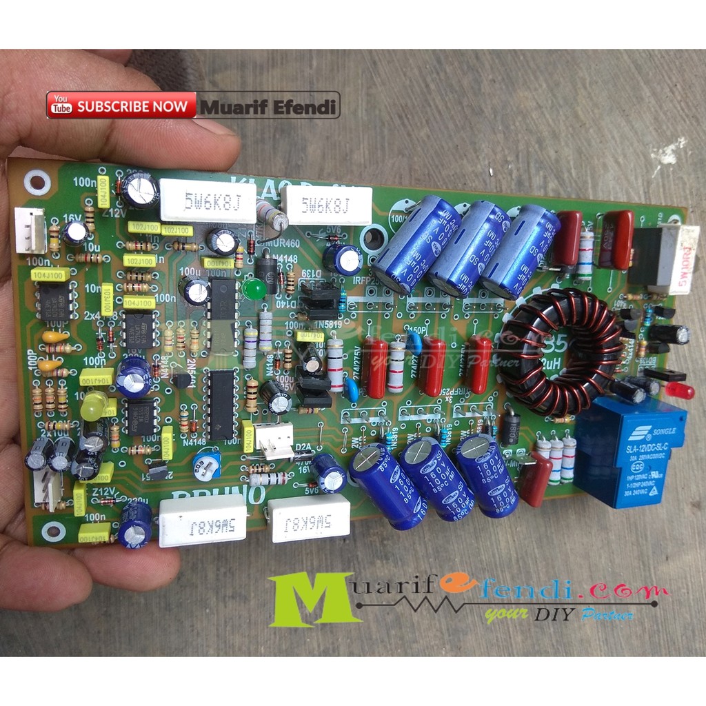 KIT Power Amplifier Class D D2K Adjust D4K5 Plus Speaker Protektor 285 TANPA FET dan HS