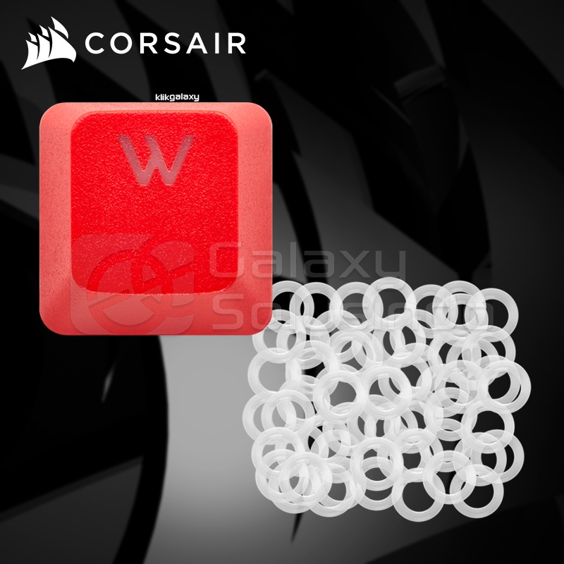 Corsair PBT DOUBLE-SHOT PRO Keycap Mod Kit - Origin Red