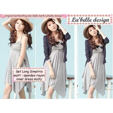 Baju Setelan Wanita/Dress Casual/Setelan LOng Simetris