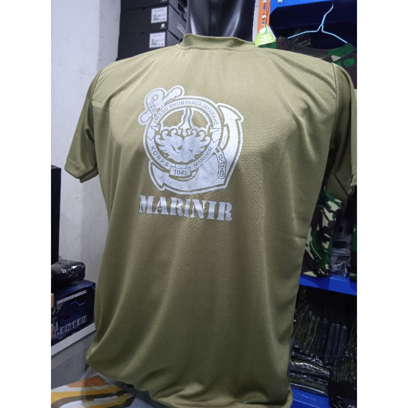 Kaos Dalam Dryfit Sablon Jangkar Marinir