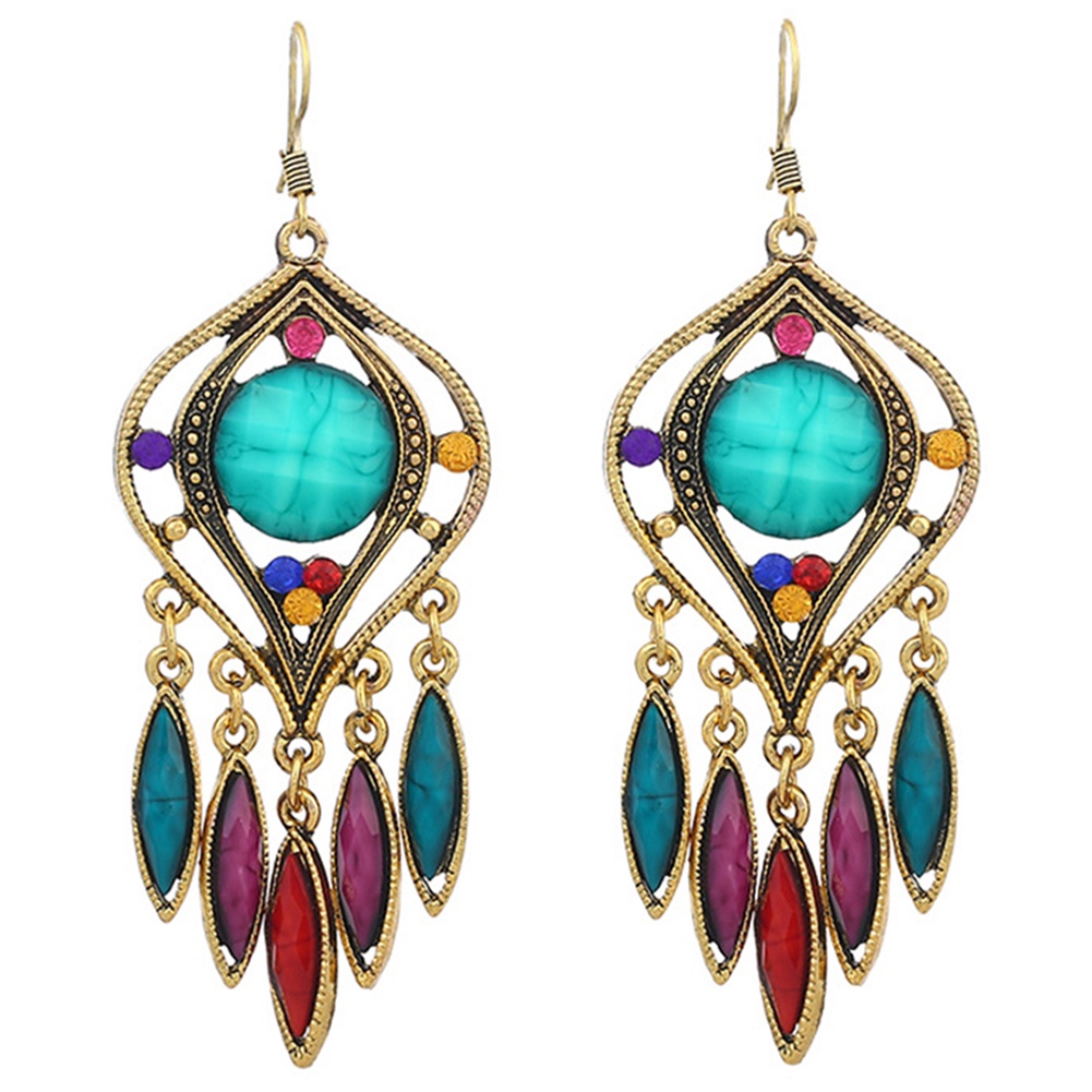 Hu Hu Hu Hu Hu Alat Bantu Pasang Kacamata♡ Anting Kait Gantung Bahan Resin Desain Ukiran Hollowrumbai Gaya Bohemian Untuk Wanita