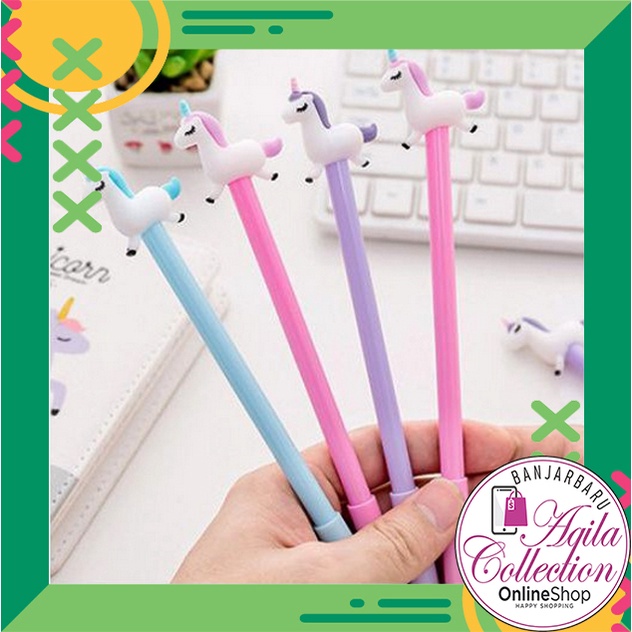 

PULPEN SEKOLAH ANAK PENA GEL KARAKTER UNICORN