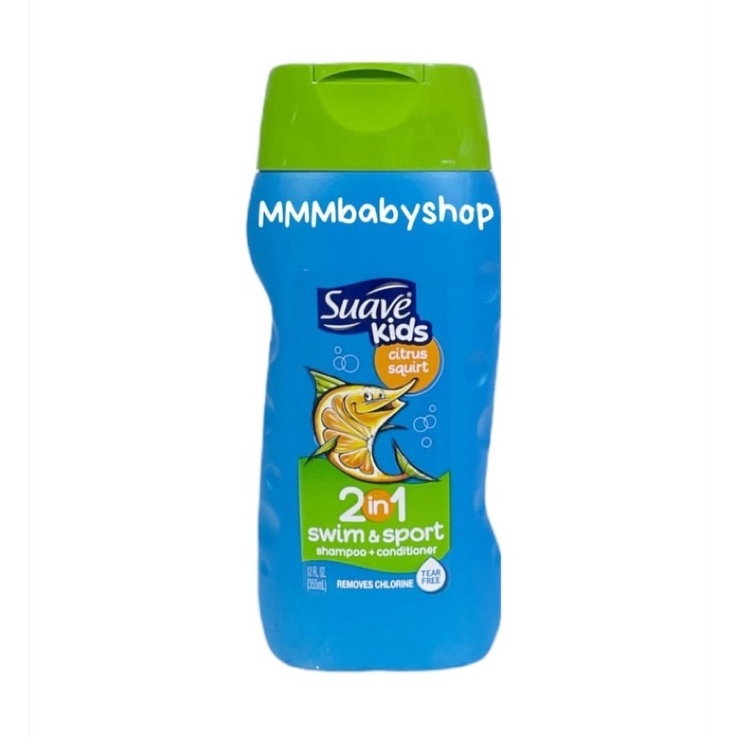 SUAVE KIDS Shampoo 2in1 / 3in1 STRAWBERRY / COCONUT / WATERMELON / SILLY APPLE / SWIM & SPORT 532ml 