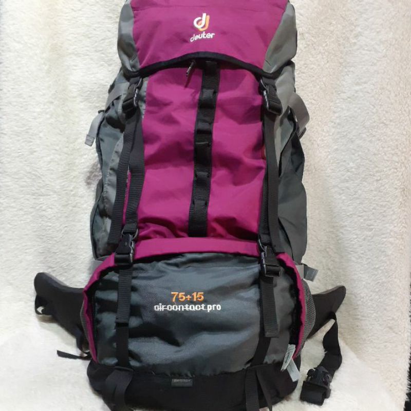 Tas Ransel Second / Preloved / DEUTER Air Contact Pro 75 + 15 L / Carier Bekas