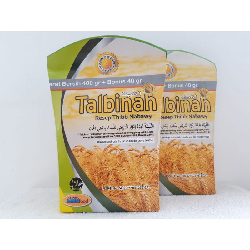 

GANDUM TALBINAH OBAT MAAG / TEPUNG TALBINAH GANDUM 400GR + 40GR MEDAN