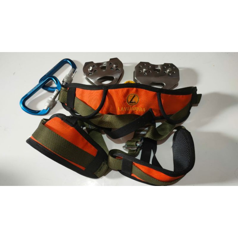 Paket safety sar bpbd mini flying fox karmantel harness outbound pulley tandem rescue consina