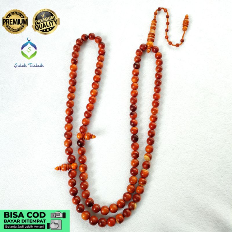 Tasbih Kayu Secang Jumbo Size 12mm Original!! COD