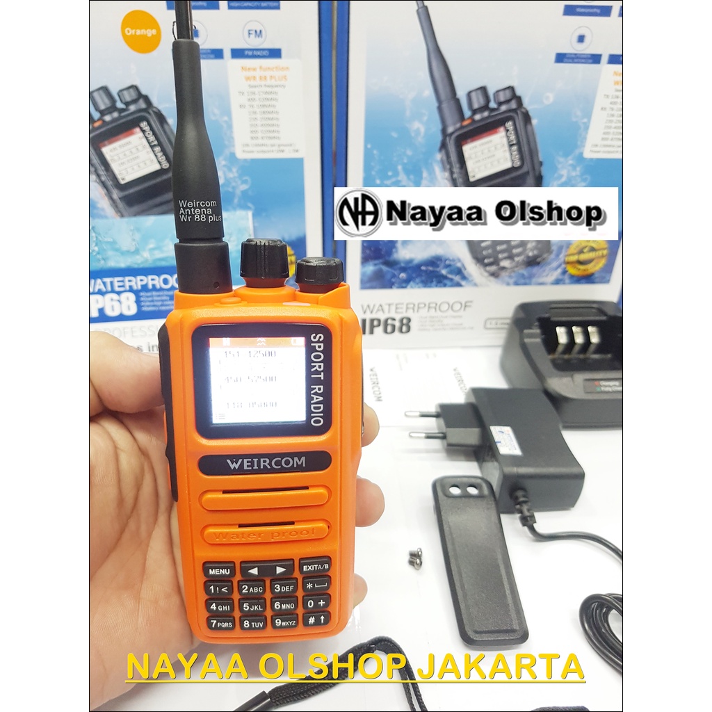 HT WEIRCOM WR88 PLUS 6BAND WEIRCOM SPORT 6 BAND 10 WATT WR 88 PLUS ORI