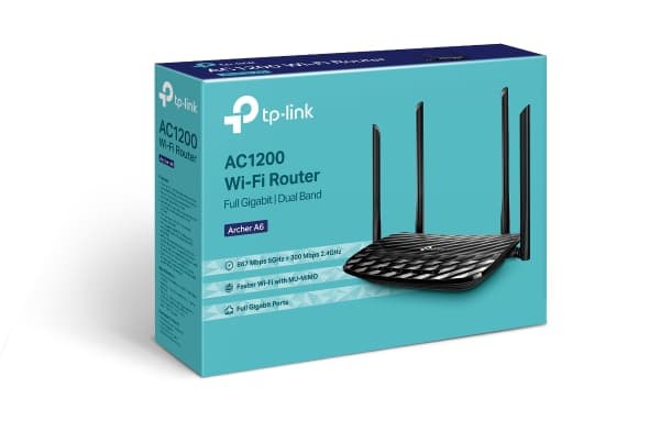 Tp-Link Archer A6 AC1200 Wireless MU-MIMO Gigabit Router Wifi