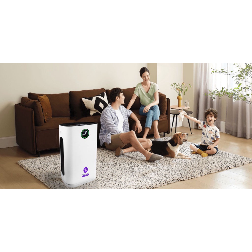 EOMMA STAR Super Advanced Hepa Filter Smart Air Purifier &amp; Humidifier Sterilizer LED Display Humidify Ruangan Rokok Besar