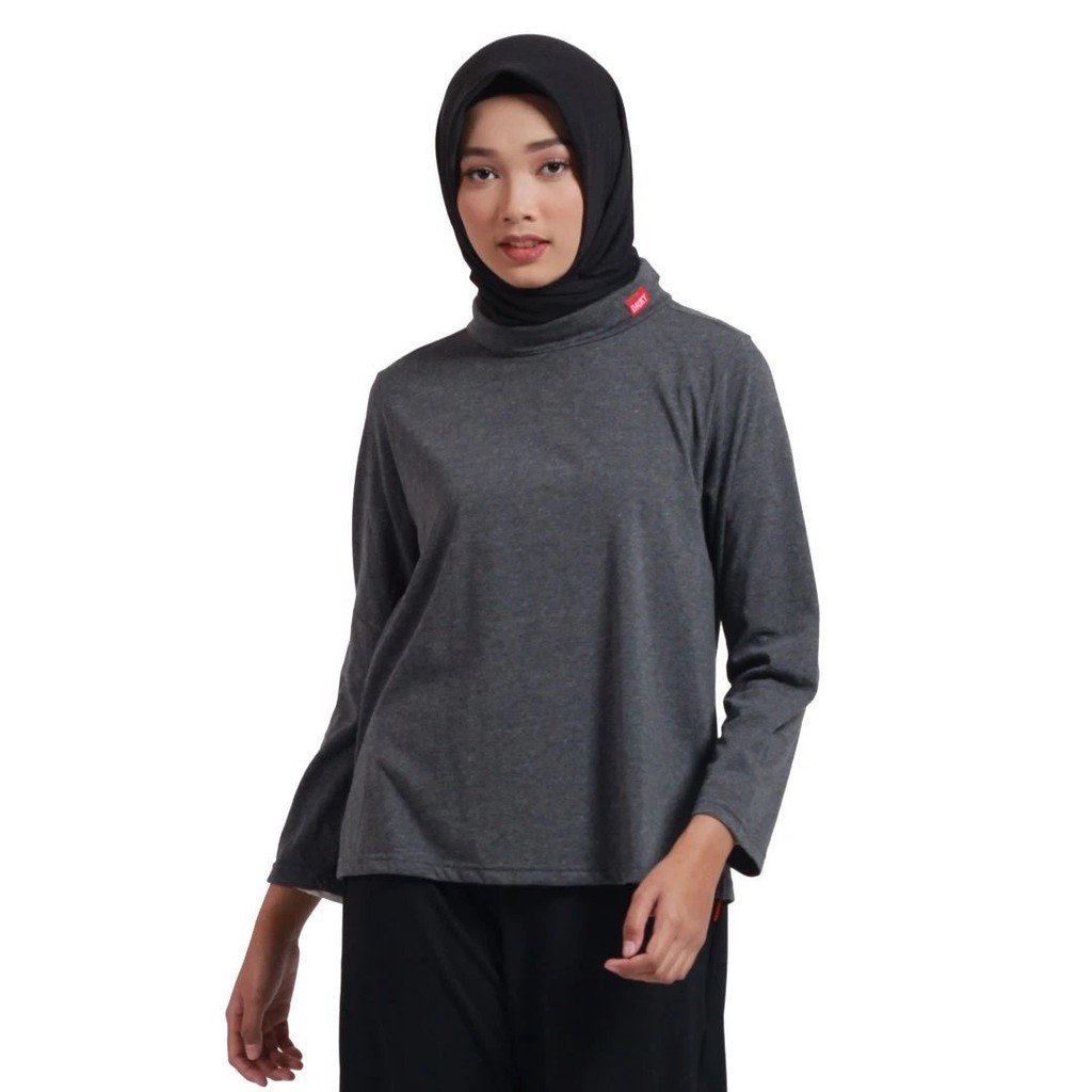 Atasan wanita bahan kaos tunik basic dauky | S tunic Aflea dauky