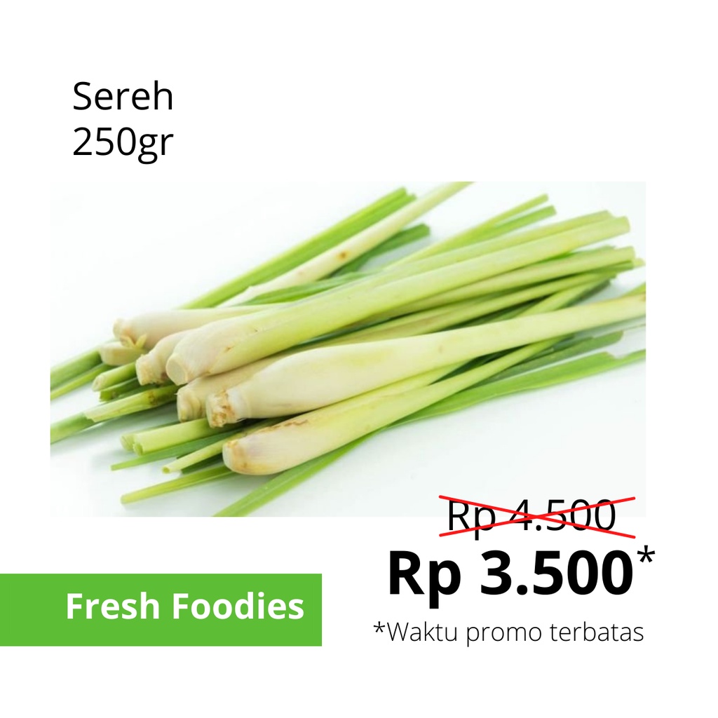 

Sereh Segar / Serai Segar 250 - 500 Gram - Sayur Bumbu