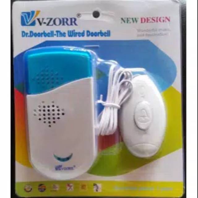 SH Stationery Bel kabel wired door bell pintu pagar rumah ding-dong