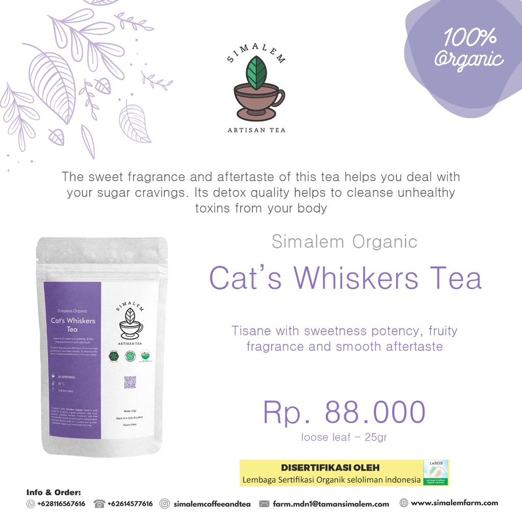 

Teh Organik Kumis Kucing Herbal Obat