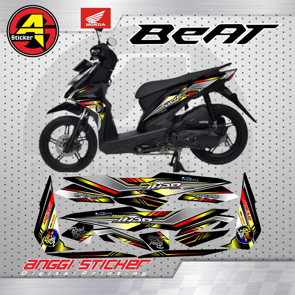 STRIPING STIKER MOTOR HONDA BEAT F1 / STRIPING VARIASI MOTOR HONDA BEAT F1